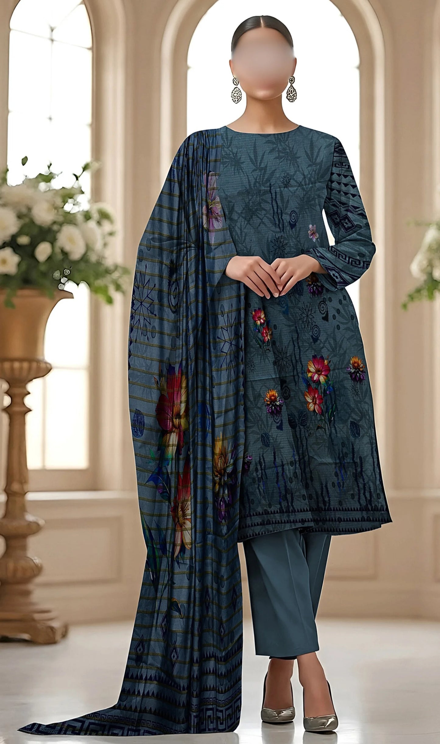 Digital Print Linen 3 Piece Suits – 10 Unique Designs | Same Premium Quality | Bold Shirt | Fancy Dupatta | Limited Stock